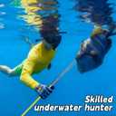 Hawaiian Sling Fishing Spear 5ft Fiberglass Travel Pole Spear 3 Prong Hand Spear Pole Spear Fishing Equipment Harpoon Spearfishing Gear Spear Gun for Spearfishing, Snorkeling, Scuba Diving, Freediving