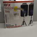 QFX PBX-800TWS 8-Inch TWS Bluetooth Stereo PA System with 2 8" Speakers, 2 Microphones, 2 Stands, and a Remote Control