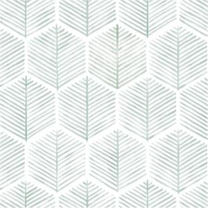 Modern Peel and Stick Wallpaper 17.3''×276'' Geometric Wallpaper Boho Contact Paper Green and White Self-Adhesive Wall Paper Removable Decorative Wallpapers for Bedroom Bathroom Cabinets Decor Vinyl