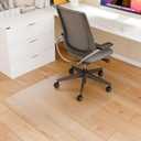 Desk Chair Mat for Hard Floors, 48" x 30" Office Clear Protector Mat for Hardwood, Easy Glide Plastic Floor Mat for Office Home (Rectangle)