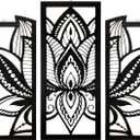 Maitys 3 Pieces Black Lotus Flower Wall Art Mandala Carved Wood Meditation Home Decor Wooden Mandala Wall Hanging Home Decoration Wooden Art Meditation Spiritual Decor