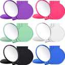 Jetec 18 Pieces Compact Mirrors Bulk Gifts Mini Vintage Pocket Mirrors for Purse Small Portable Folding Round Makeup Stuffs for Travel Daily Use Party Favors Women (Classic Colors)