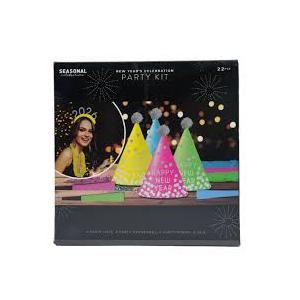 Seasonal Celebrations New Years Eve Bright Paper Party Accessory Kit