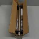 1-Inch Diameter Curtain Rod, Adjustable Rod Set with Premium Aluminum Brackets and Finials, Single Heavy-Duty Curtain Rods for Windows (Satin Nickel, 16-28")