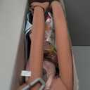 Blissful Diary Baby Play Gym Mat, Tummy Time Activity Mat with 6 Detachable Toys for Skill Development, Baby Essentials Gift, Soft Pink