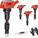 Set of 4 Upgraded Ignition Coil Pack for 2.0L 2.4L 2015 2016 2017 2018 2019 Hyundai Sonata Santa Fe Tucson Genesis Kia Optima Sorento, for Sportage Stinger Replaces UF764 273002GGA0