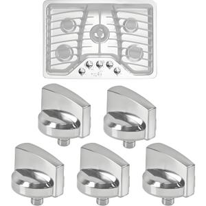 WB03X25796 Gas Cooktop Knob Fits for GE Stove Knobs, Fit Model PGP953SET1SS PGP986SET1SS PGP976SET2SS PGP959SET4SS - Replaces WB03T10326 AP5986232 PS11721433 4362262 Burner Range Knob - Pack of 5