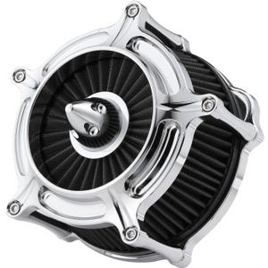 Motorcycle Air Filter for Harley Air Cleaner Davidson Air Intake Cleaners Harley Softail Touring Street Road King Glide Powersports Air Filters C-For Softail 93-15 Dyna Twin Cam 93-17Touring93-07Black (grey)