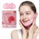 ROUND LAB Camellia Deep Collagen V Lifting Gel Mask 4EA | Double-chin Mask, Instant Cooling & Depuffing, Face Toning Belt, Collagen V-line, Improves Sagging Skin, Lifting & Firming 10g/0.35oz, Expiry: 2028/03/06