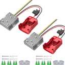 2 Pack 18V to 12V Step-Down Converter Compatible with Milwaukee 18V Battery