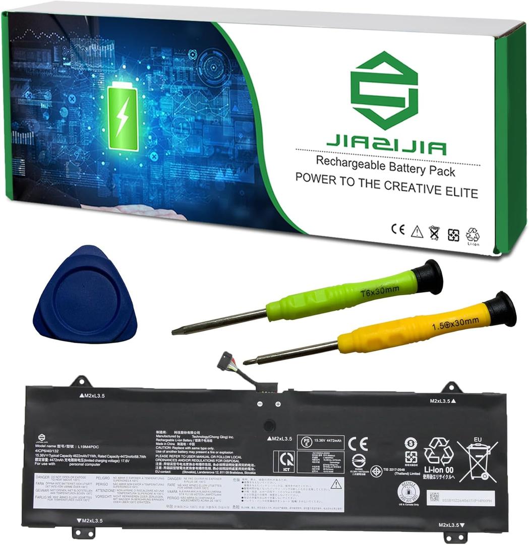 L19M4PDC Laptop Battery Replacement for Lenovo Ideapad Yoga 7-14ITL5 7-15ITL5 Yoga 7i (15 inch) 2 in 1 Series SB10Z26486 5B10Z26479 L19C4PDC 5B10Z26482 SB10Z26481 L19L4PDC 15.36V 71Wh