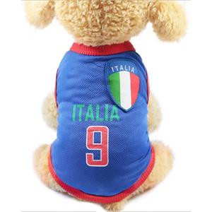 GabeFish Dog World Cup T Shirt Pets Football Jersey Sports Soccer National Team Vest Cat Summer Cool Clothes Apparel Italy Medium
