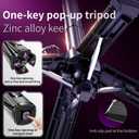 Magnetic Tripod for iPhone, Selfie Stick Tripod with Wireless Remote Pocket Size 4-16" high Upgrade 4 Leg Portable Magnetic Phone Stand for Video Recording Travel TIK Tok Vlog Live Broadcast