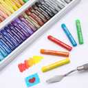 Artecho Oil Pastels Set of 50 Colors (8 x 60 mm), Soft Oil Pastels for Art Painting, Drawing, Blending, Art Supplies for Artists, Teachers