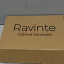 Ravinte 25 Pack Solid Knobs Kitchen Cabinet Round Pulls Dresser Handles Gold Cupboard Hardware Brushed Brass Door Drawer Knobs