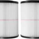 2Pcs Vacuum Cartridge Filter Replacement for Shop Vac Craftsman 9-17816