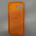 FireNova Magnetic for iPhone 17 Pro Max Case, Compatible with MagSafe, [Integrated Silicone Camera Control Button] [Camera Protection] Anti-Scratch Microfiber Lining Phone Case, 6.9", Orange