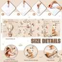 36 Pcs Baby Shower Reusable Paper Towels Rolls Washable Bulk Baby Shower Prizes We Can Bearly Wait Teddy Bear Kitchen Towels Paperless Reusable Cloth Cotton Napkin with Cardboard for Kitchen