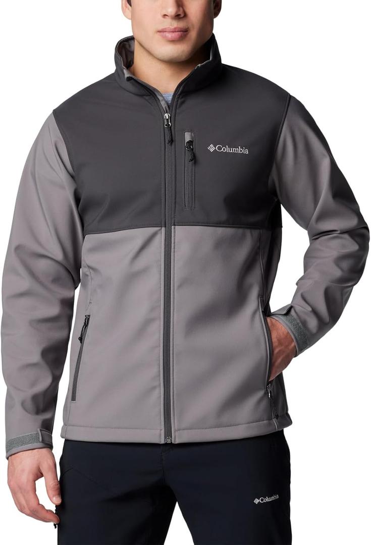Columbia mens Ascender Softshell Jacket (Large, City Grey/Shark)