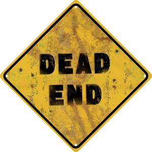 Vintage Metal Tin Sign Dead End Horror Room Decor Halloween Horror Bathroom Decor Rustic Retro Wall Decor for Men Cave Gifts 8x8 in