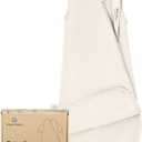 kaiya baby Unisex Sleeping Bag for Babies and Toddlers 0.5 Tog Sleep Sack 6-18 Months, Newborn Sleep Sack, Wearable Blanket Baby, One Piece Sleeveless, Gifts for Baby, Cream