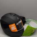 TRIANGLE Motorcycle Helmets Full Face Motorcycle Helmet for Men & Women with Tinted and Clear Visor Meet Dot Approved (Black, L)