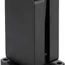 3TO Glass Railing Clamp - Black Railing Spigot Heavy Duty Square Modern Design for Glass Panels and Deck Railings with Base Cover 2pcs (1, Matte Black) 