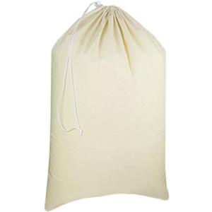 Urban Villa Laundry Bags 1-Pack 28x36" Extra-Large Cotton Canvas Heavy Duty Washable Durable Travel Laundry Sacks with Drawstring Closure Reusable Hamper Liners for Dirty Clothes Delicates & Lingerie (Natural)