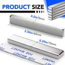 DIYMAG Neodymium Magnets, 30 Pack Strong Magnetic Bar with Double-Sided Adhensive Backing Heave Duty Rare Earth Magnet for Fridge, Classroom, Science and Craft - 2.36 x 0.39 x 0.2 in Silver