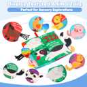 beiens Baby Books Toys, Touch and Feel Crinkle Cloth Books for Babies, Infants & Toddler, Early Development Interactive Car & Stroller Soft Toys for Boys & Girls (Farm Tails-1 Book)