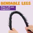 JOYIN 3 Pcs Halloween Spiders Outdoor Decoration, Halloween Decor Outside, 5 Ft Large Hairy Giant Multi Color Spider Set for Yard Lawn Porch Decor Indoor Haunted House Scary Prop (Black, Brown, Gray)