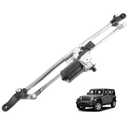 Front Windshield Wiper Motor Linkage Assembly Replace 55077859AB, 602-105AS | For Jeep Wrangler 2007-2018 Wrangler JK 2018, 5-pin Electrical Connector, Stamped Steel Material, Easy Installation