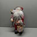 18 Inch Animated Plush Santa Figurine with Music and Movement, Collectible Red Sequin Coat Christmas Decoration, Singing Dancing Santa Claus Holiday Centerpiece Gift for Home or Store