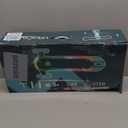 3-Wheel Kids Scooter with Multi-Color Lights on Deck & Wheels  5-Height Adjustable Handlebar, Wide Anti-Slip Deck, Child Safety Certified, Boys & Girls Ages 3+ Supports Up to 150 lbs (Aqua)