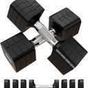 15LB 20LB 40LB 50LB Adjustable Dumbbell Set Free Weights Dumbbells Set for Women Men Hand Weights Sets Adjust Dumbbell Weight Sets for Home Gym Exercise Workout Strength Training Equipments (Black)