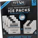 Combo Pack - High Performance Ice Packs for Long-Lasting Cooling, 4 x 600g & 4 x 250g, Silver