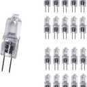 Vstar G4 12V 20W Halogen Bulb JC Type Bi-Pin Light,Clear, G4 Bi-pin Base, Halogen Light Bulb (20W 20Pack)