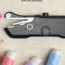 Beginner's Sewing kit with Storage Handheld Sewing Machine, Portable Sewing Machine with Storage, Electric Switch, Two Speed Modes,Easy to Operate.Sewing Machine for Beginners.Black with Accessories.