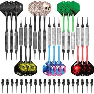 CyeeLife Darts Plastic Tip - 18pcs Soft Tip Darts Set for Electronic Dart Board