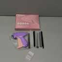 Stitch Gun for Clothes - Handheld Stitch Gun Quick Clothing Fixer - Tagging Gun - Includes 6 Needle, 1000 Black Fasteners & 1000 White Fasteners (Pink/Orange)