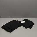 LILLUSORY Womens Long Johns Thermal Underwear Fleece Lined Leggings Warm Pajama Pants Set Shirts Winter Clothes 2025 (Medium, Black)