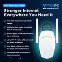 Speed Wave WiFi Extender 2025 ExtendTecc Pro WiFi 6 Range Extender Signal Booster Cyber WiFi Dual-Band 1.8 Gbps Amplifier, Up to 2,100 sq ft & 64 Devices, Plug-in Repeater with Ethernet Port