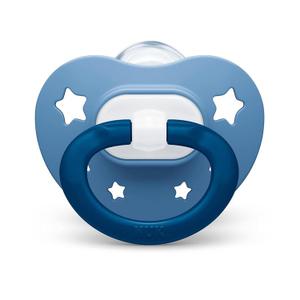 2 x NUK Orthodontic Pacifiers (6-18 Month, Navy)