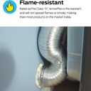Eastman 8 Foot ArmorFlex Dryer Vent, Flexible Aluminum Duct with Clamps, Semi-Rigid, 69028