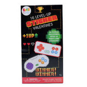 16 Level-Up Sticker Valentines 2 Pack