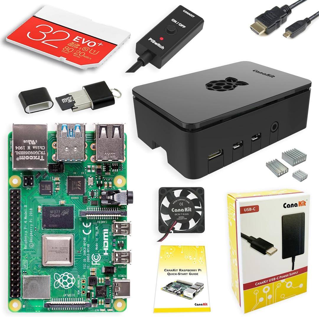 CanaKit Raspberry Pi 4 4GB Starter PRO Kit - 4GB RAM