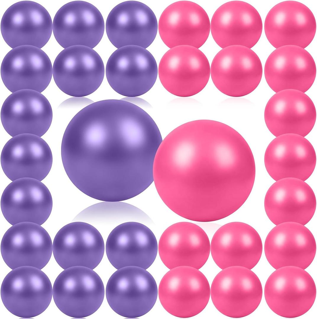 Teyva 40 Pcs Small Pilates Ball Bulk 9 Inch Mini Yoga Balls, 9.84 inches diameter