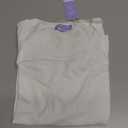 Florence By Mills Women's Bright Side Fitted Crew White, 2XL