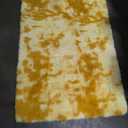 Hutha 4x6 Large Area Rugs for Living Room, Super Soft Fluffy Modern Bedroom Rug, Tie-Dyed Orange Yellow Indoor Shag Fuzzy Carpets for Girls Kids Nursery Room Home Decor