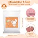 5 lb Plastic Poly Pellets Weighted Stuffing Beads, Weighted Beads for Stuffed Animals, Bean Bag Filler Beads, for Stuffed Animals Doll, Bean Bags, Shooting Bag, Crafts and Weighted Blankets.